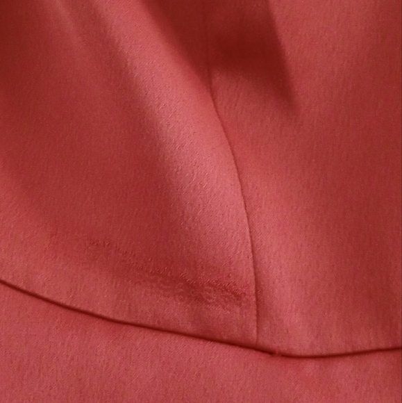 Satin Ruffle High Low David's Bridal Dress Cinnamon size 14 - Picture 6 of 8